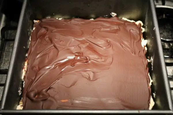 Dupla csokis szelet sütőformában