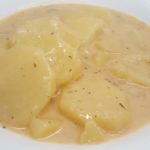 Krumplifőzelék borsikafűvel