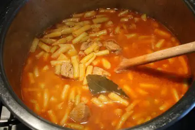 Palócleves készítése 13 - megfőtt a leves