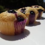 Poharas áfonyás joghurtos muffin