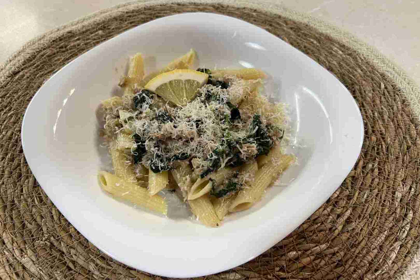 spenótos tonhalas tészta tejszín nélkül