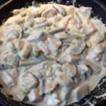 Stroganoff csirkemmell ragu
