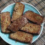 Sült mandulás teriyakis tofu