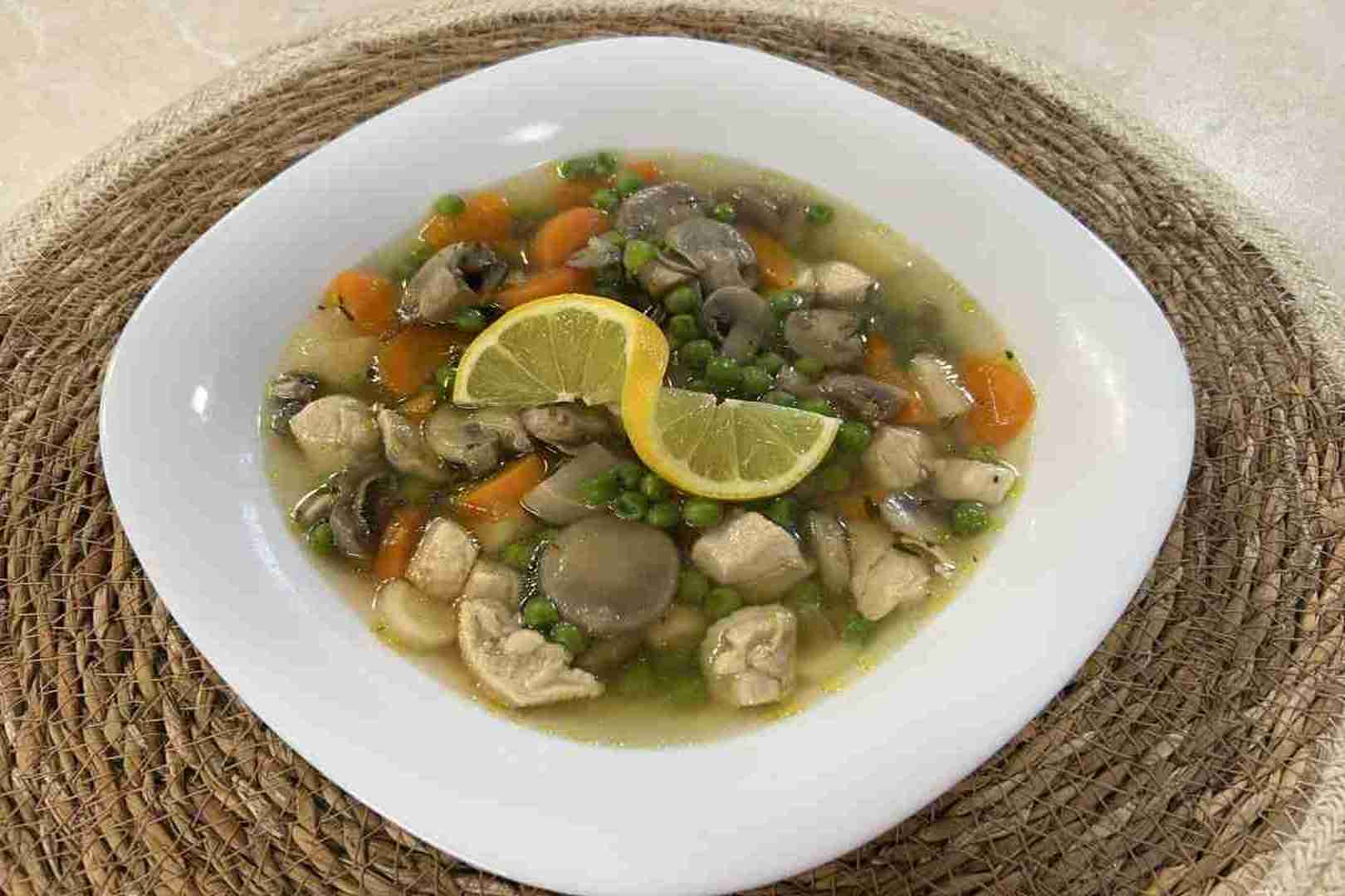 tárkonyos csirkeraguleves